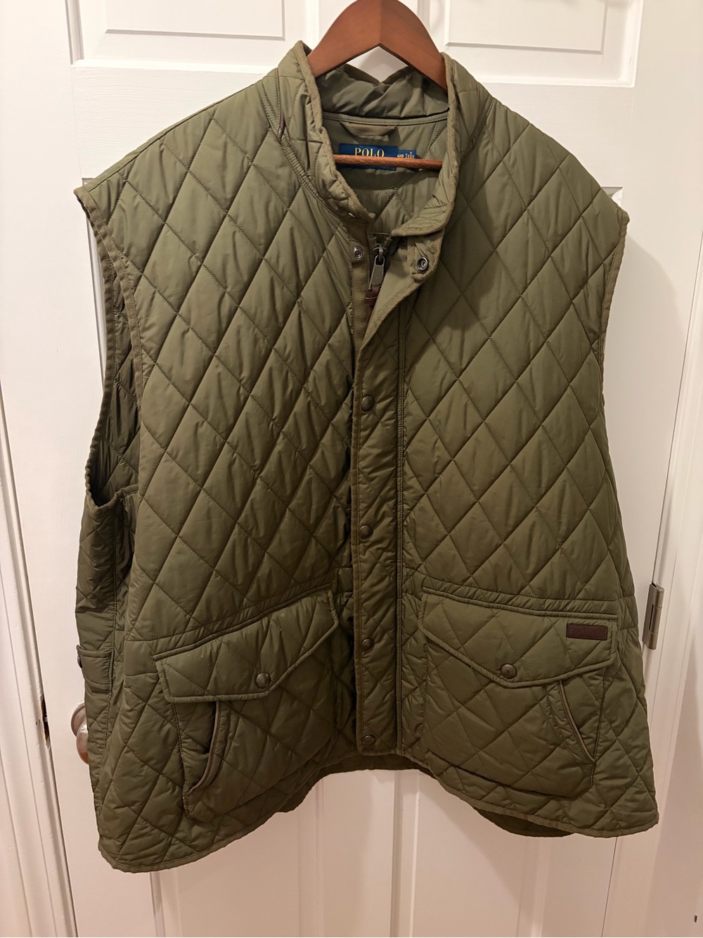 Polo by Ralph Lauren Quilted Olive Green Vest